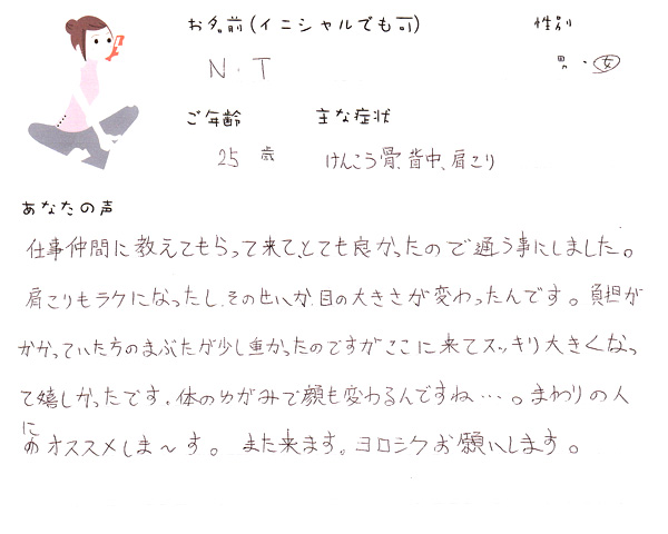 N.Tさん 25歳 女性